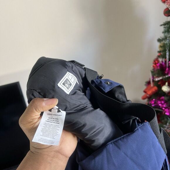 Under Armour Storm Snow Pants Ski Bibs Overall Blue Youths Size XLY NEW - Picture 6 of 7